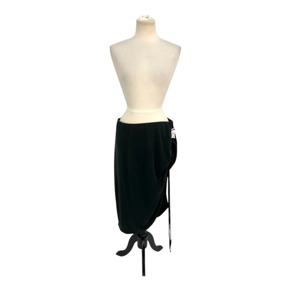Open Edit Side Ruched Skirt In Black Size XL NWOT $45 MSRP - Picture 2 of 3